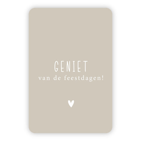 Kerstkaart | Geniet van de feestdagen!