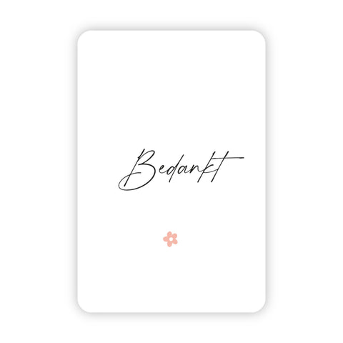 Minikaart | Bedankt