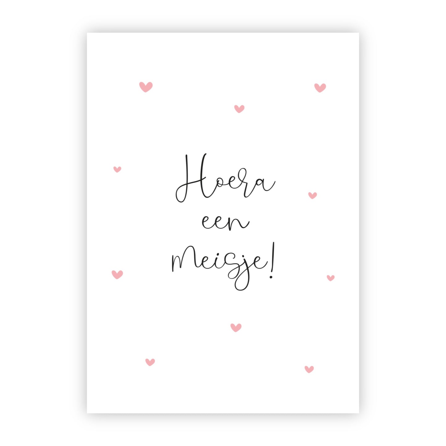 Wenskaart | Hoera een meisje!