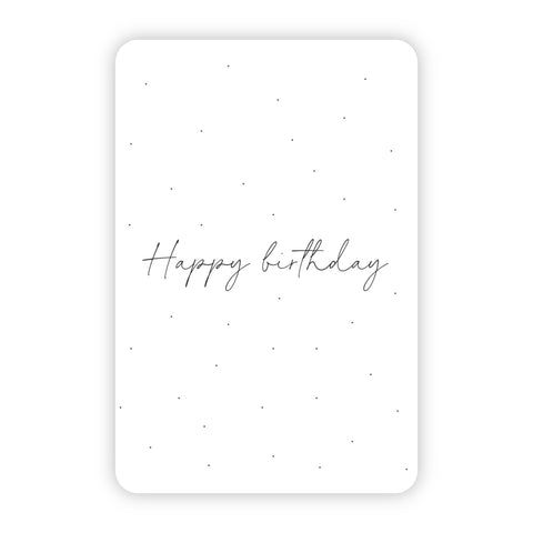 Wenskaart | Happy birthday