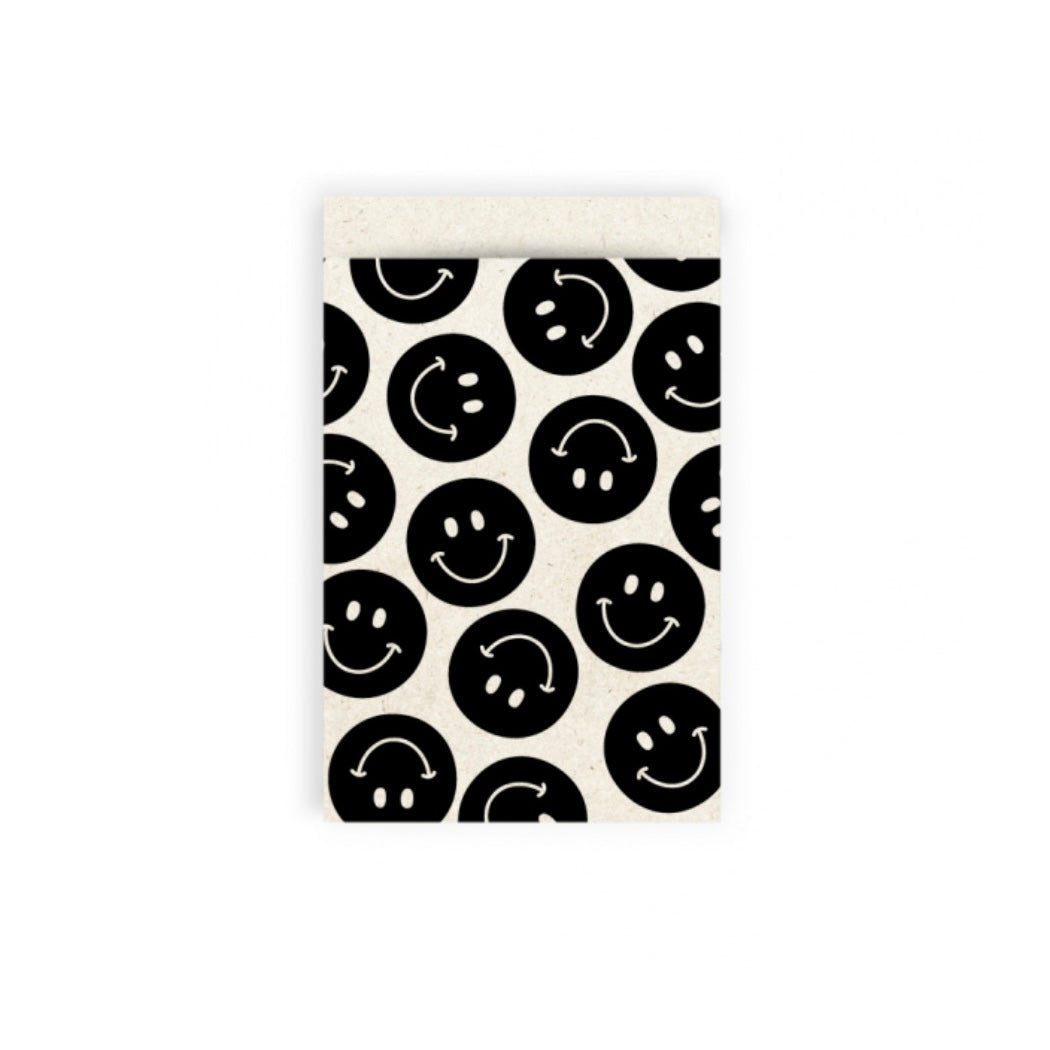 Cadeauzakjes | Smileys zwart 5 stuks