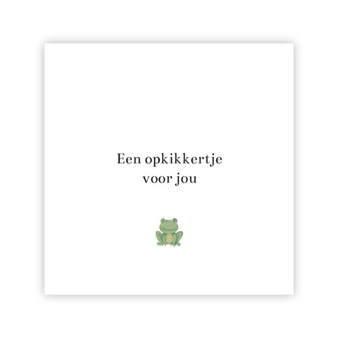 Dubbele wenskaart | Een opkikkertje voor jou