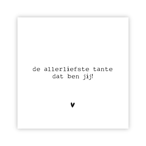 Forex tegeltje | De allerliefste tante
