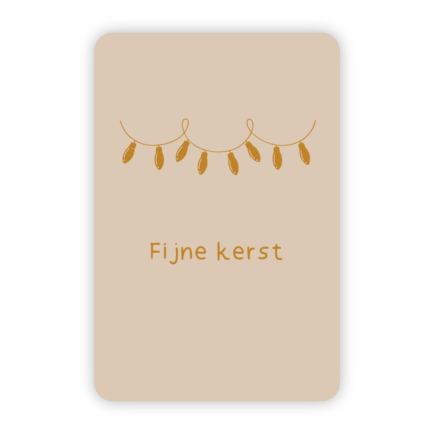 Kerstkaarten | Set van 10 met goudfolie
