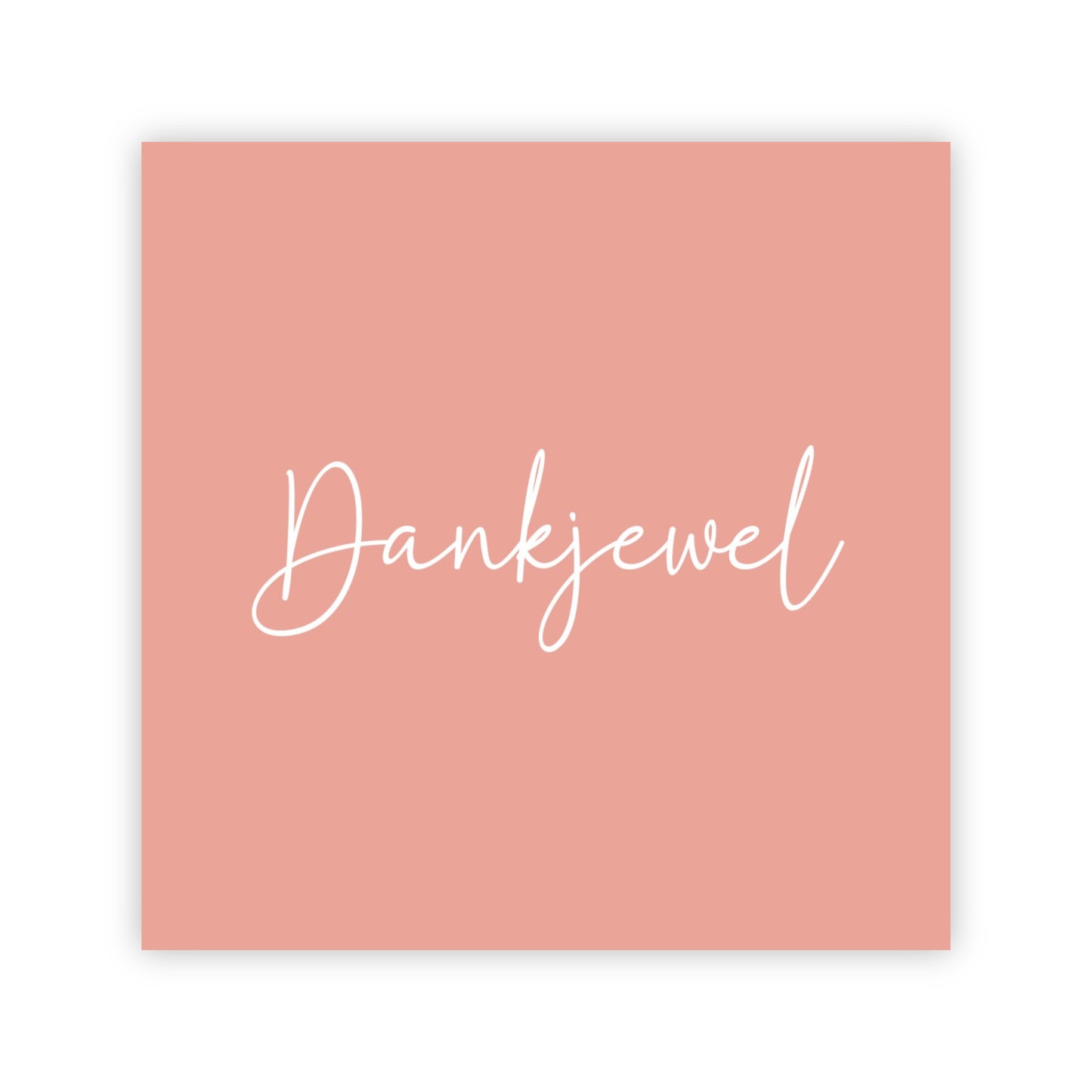Dubbele wenskaart | Dankjewel