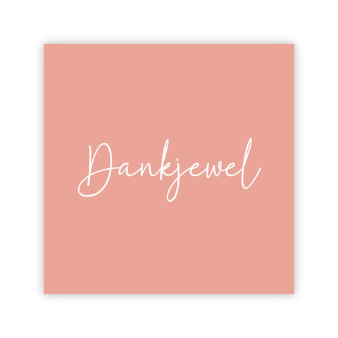 Dubbele wenskaart | Dankjewel