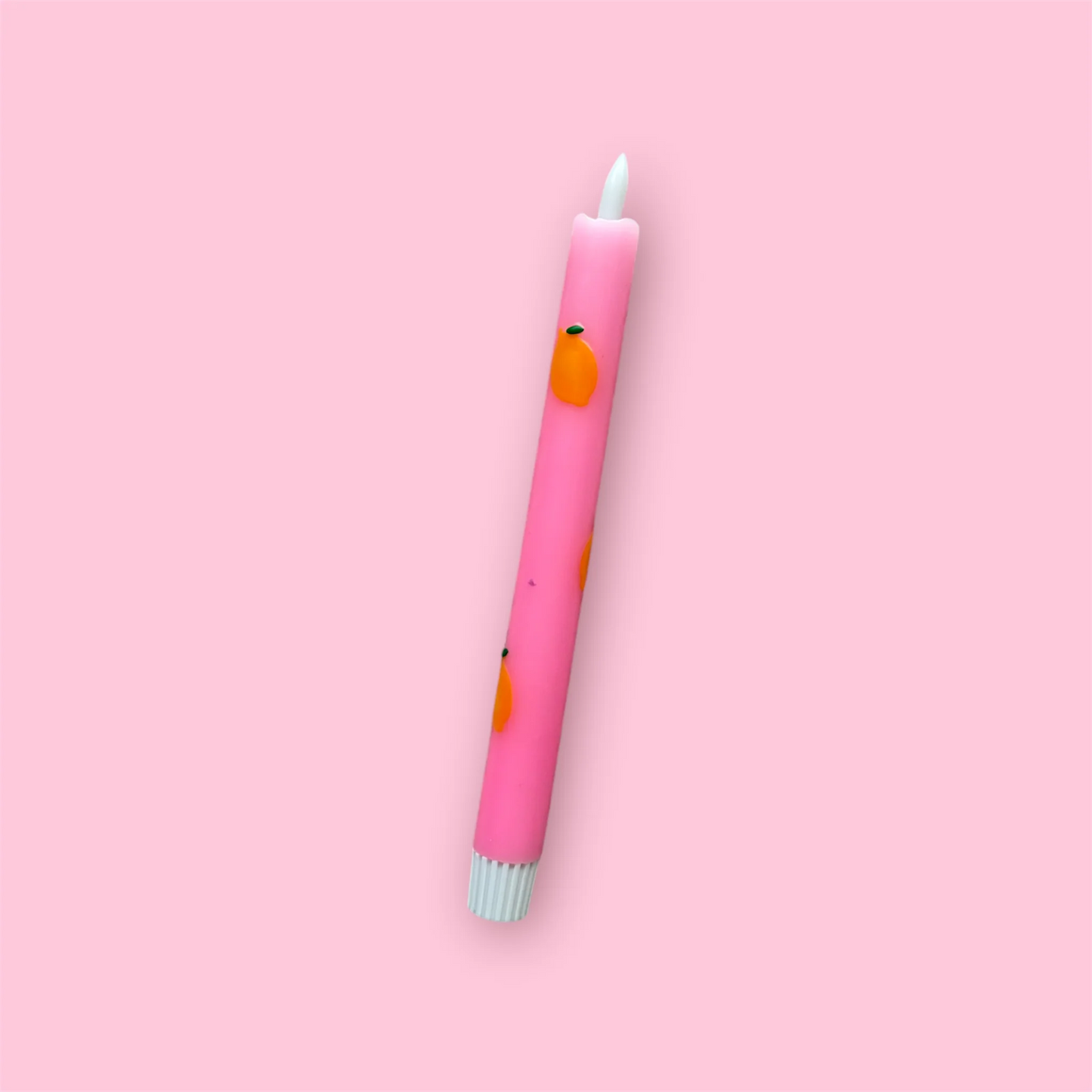 Kaarsen | LED roze citroen