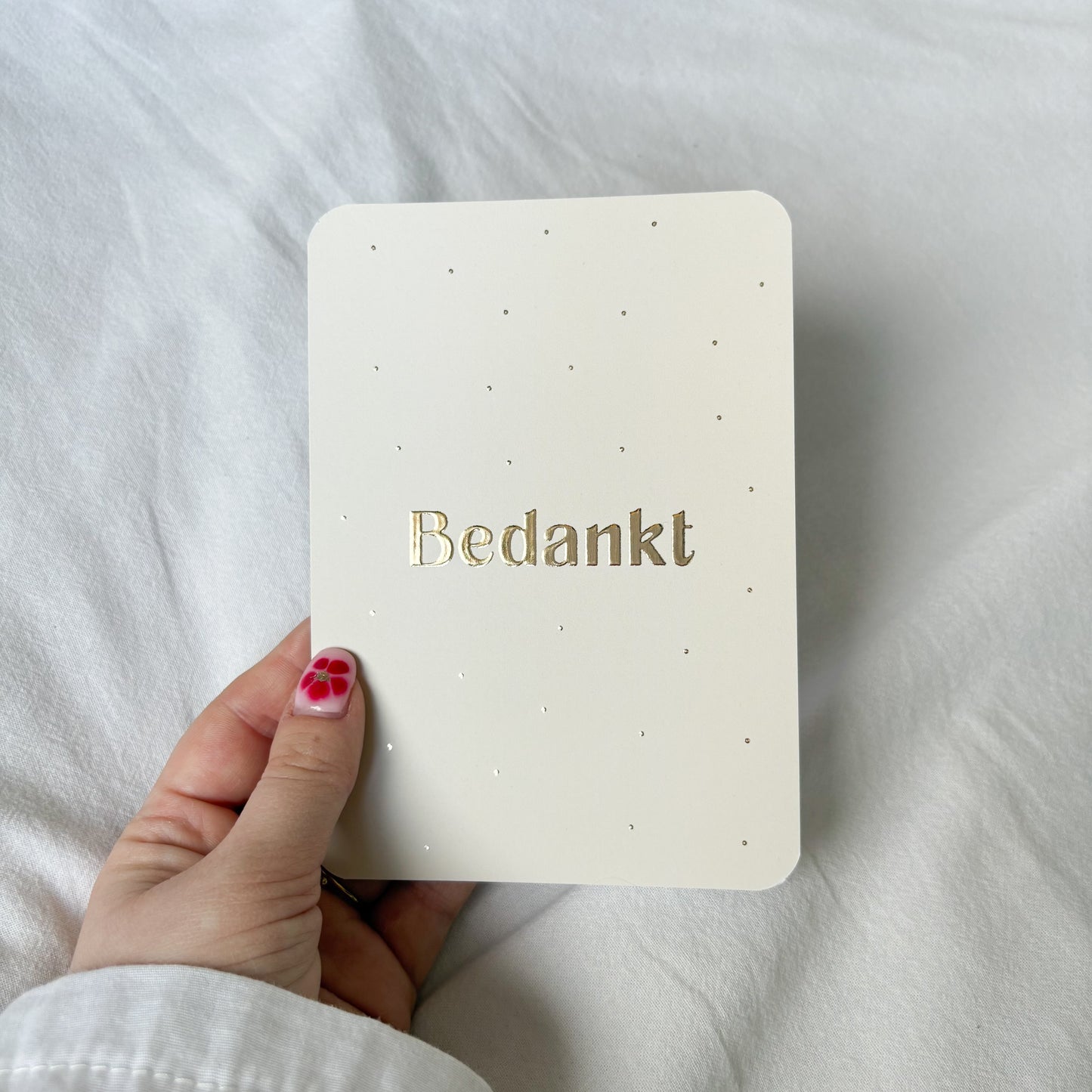 Wenskaart | Bedankt goudfolie