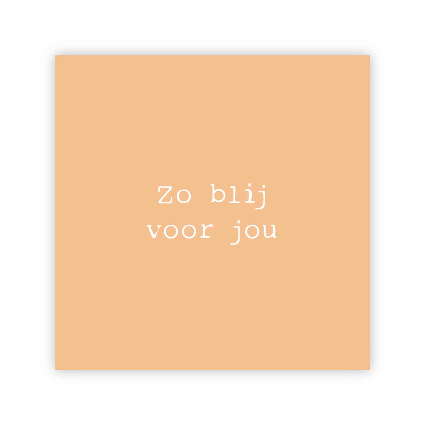 Dubbele wenskaart | Zo blij voor jou