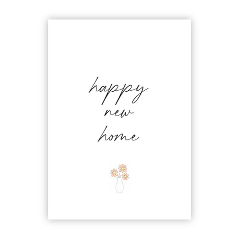Wenskaart | Happy new home