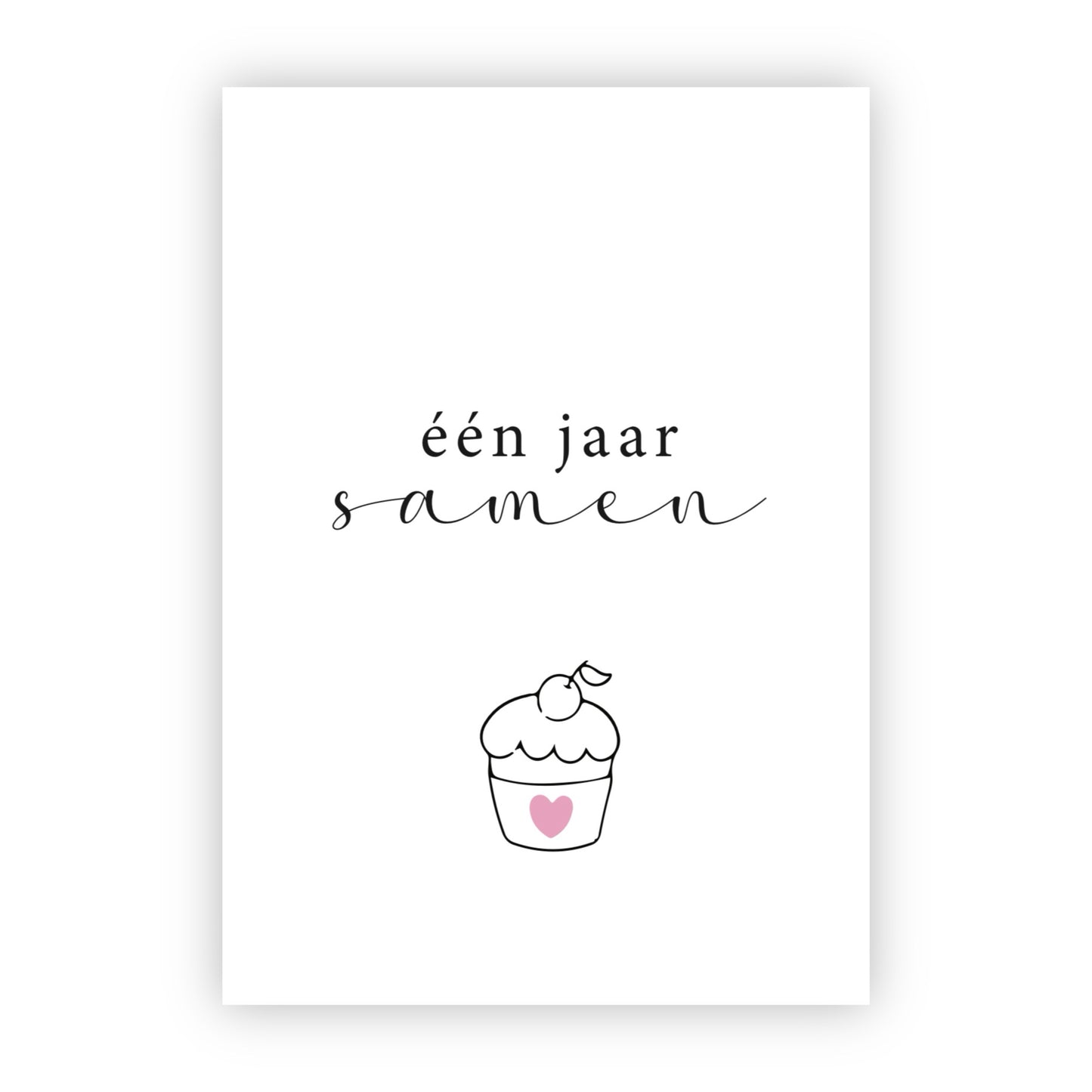 Wenskaart | Één jaar samen
