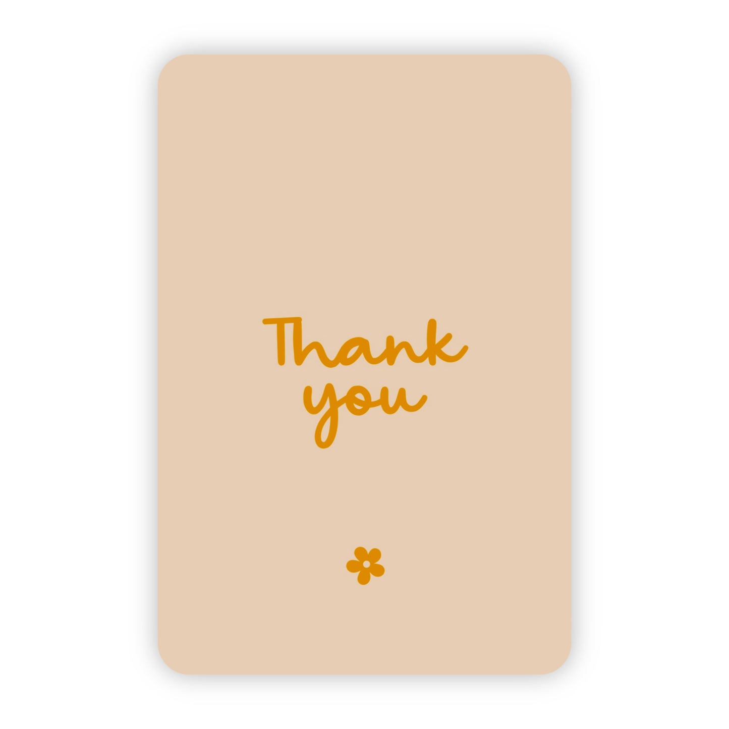 Wenskaart | Thank you goudfolie