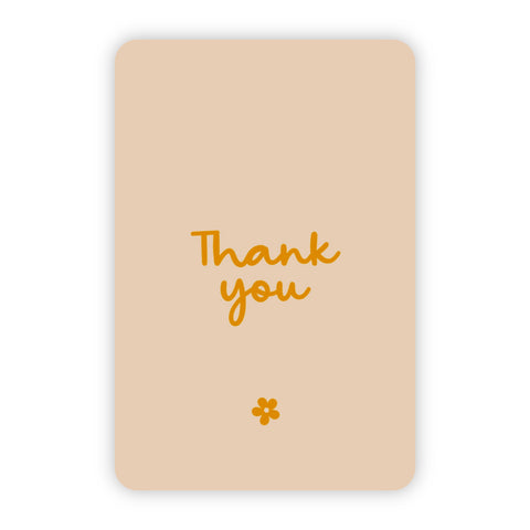 Wenskaart | Thank you goudfolie