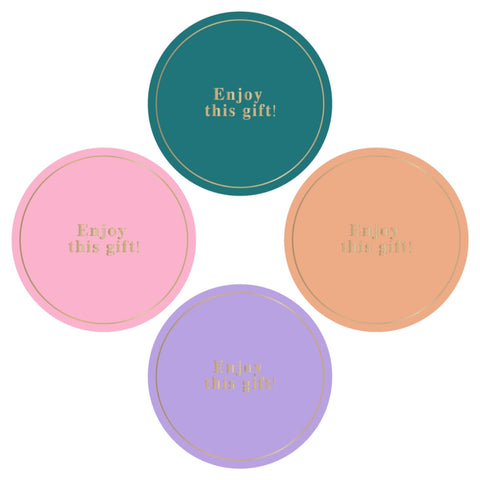 Cadeaustickers | Enjoy 10 stuks goudfolie