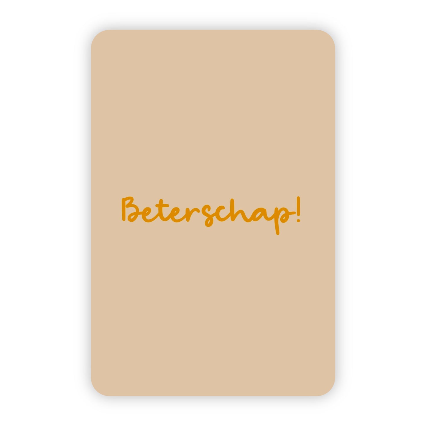 Minikaart | Beterschap goudfolie