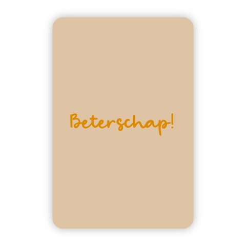 Minikaart | Beterschap goudfolie