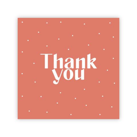 Dubbele wenskaart | Thank you