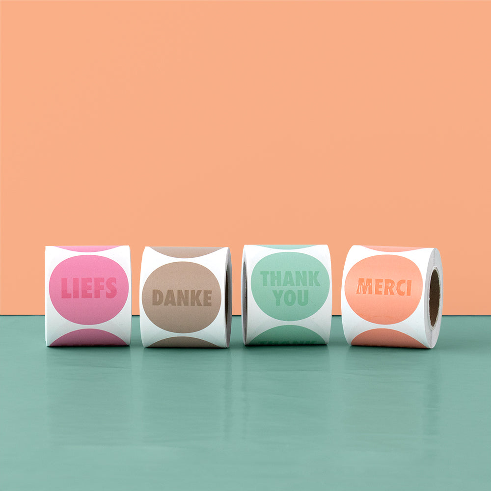 Cadeaustickers | Merci 10 stuks