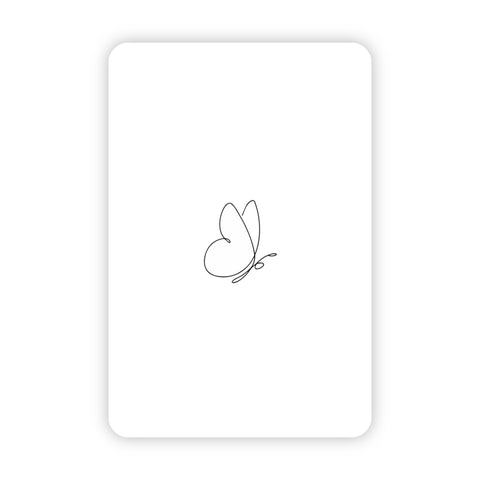 Minikaart | Blanco vlinder
