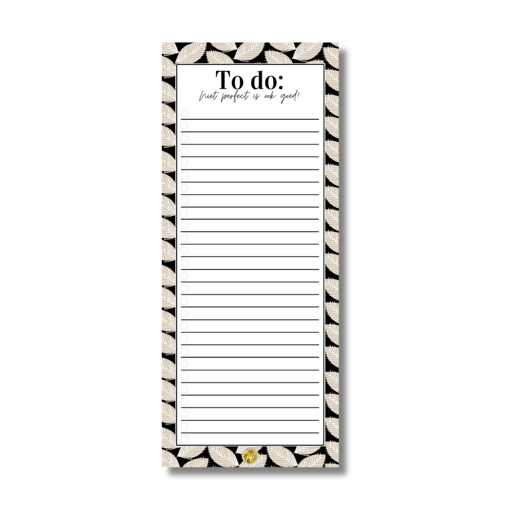 Notitieblok | To do