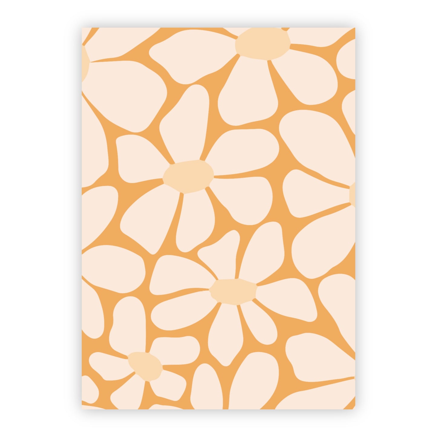 Wenskaart | Blanco bloemen
