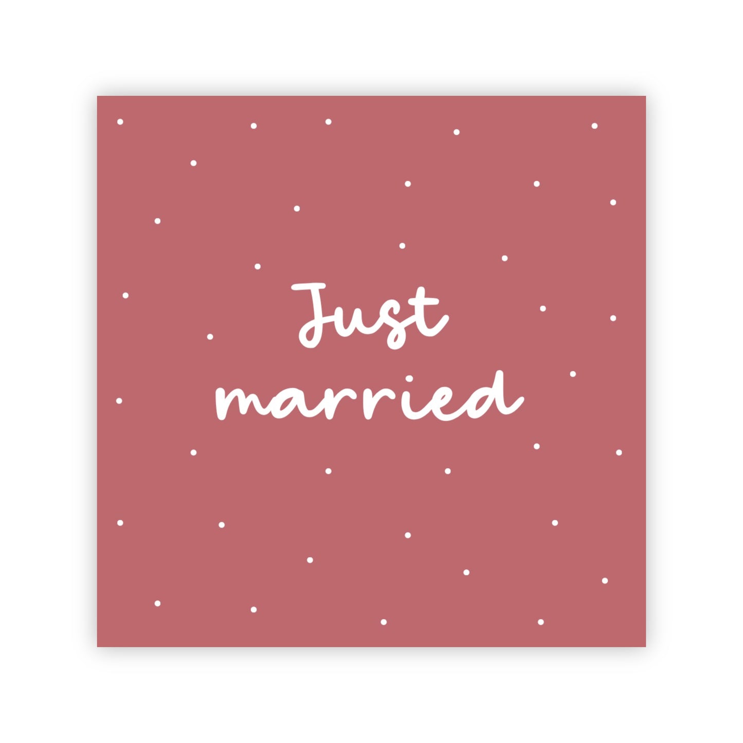 Dubbele wenskaart | Just married