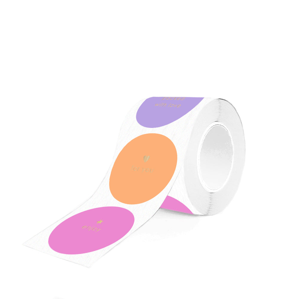 Cadeaustickers | Enjoy 10 stuks goudfolie