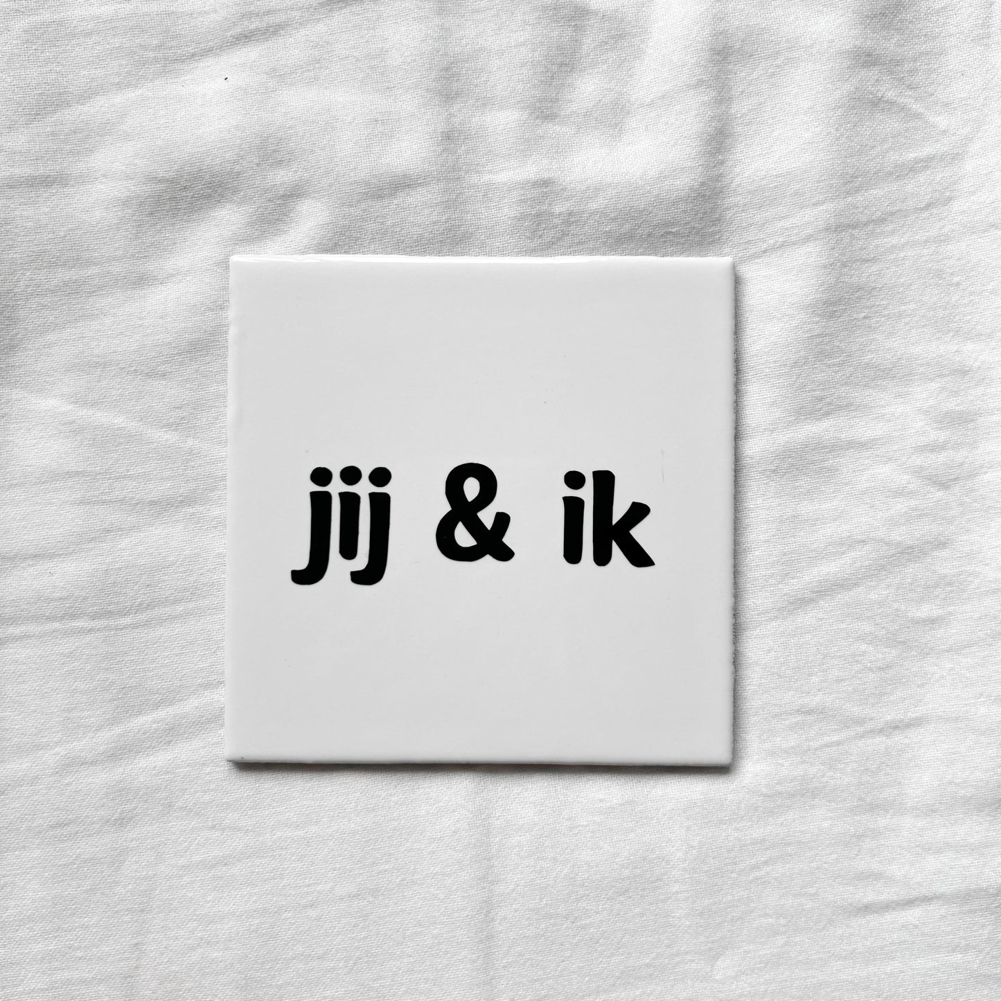 Tegeltje | Wit - jij & ik