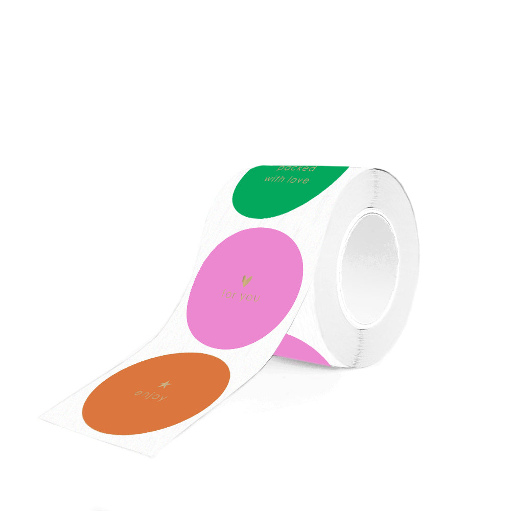 Cadeaustickers | Enjoy 10 stuks goudfolie