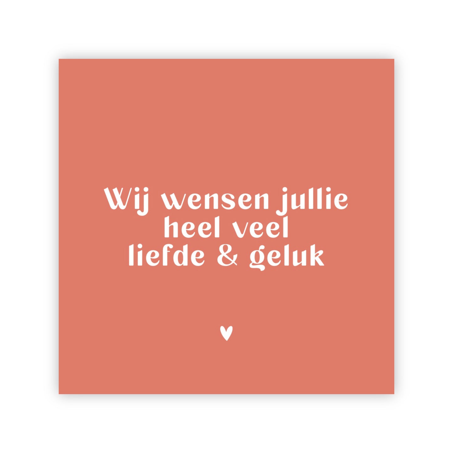 Dubbele wenskaart | Liefde & geluk