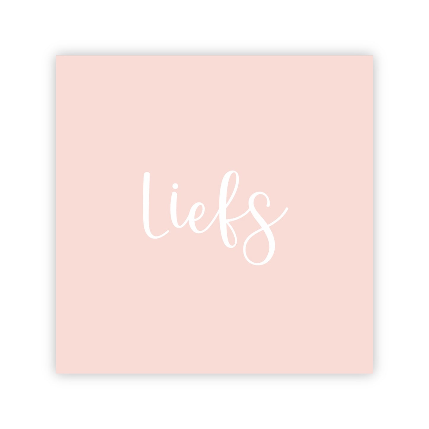Dubbele wenskaart | Liefs