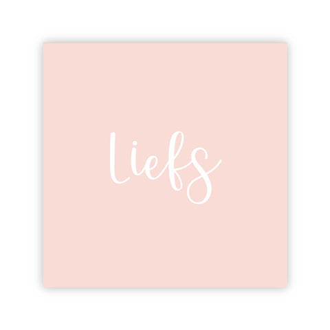 Dubbele wenskaart | Liefs