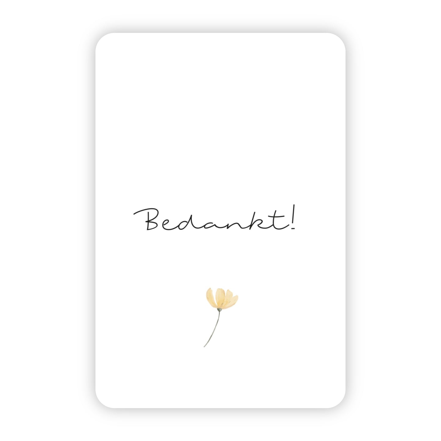 Wenskaart | Bedankt!