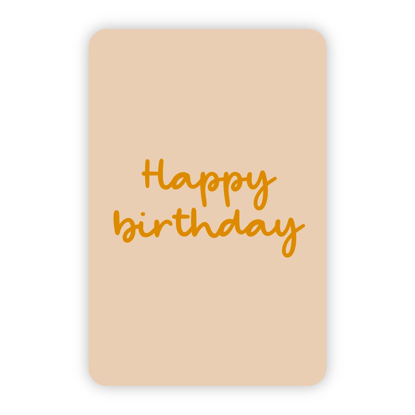 Minikaart | Happy birthday goudfolie