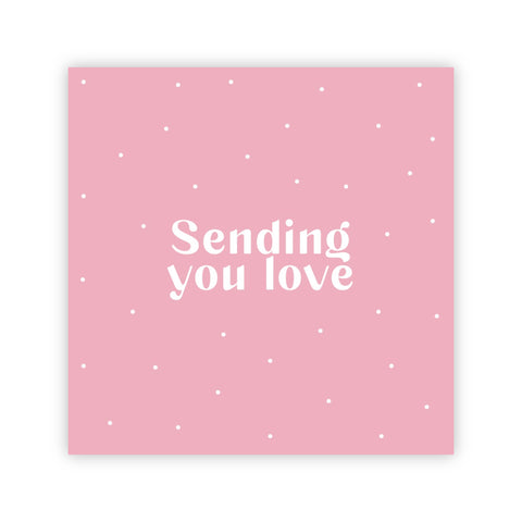 Dubbele wenskaart | Sending you love