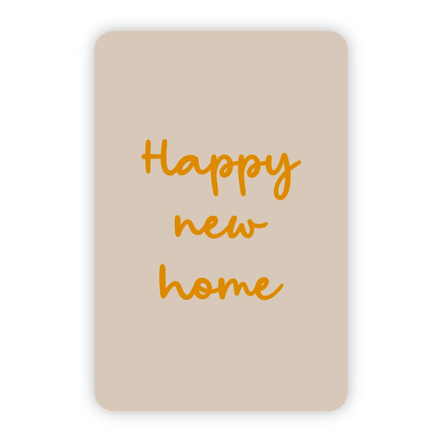 Minikaart | Happy new home goudfolie