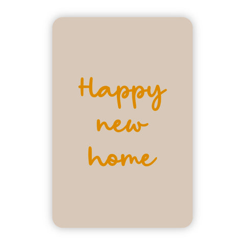 Minikaart | Happy new home goudfolie