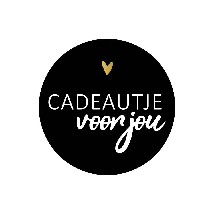 Cadeaustickers | Cadeautje 10 stuks goudfolie