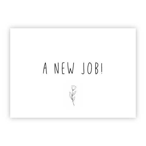 Wenskaart | A new job