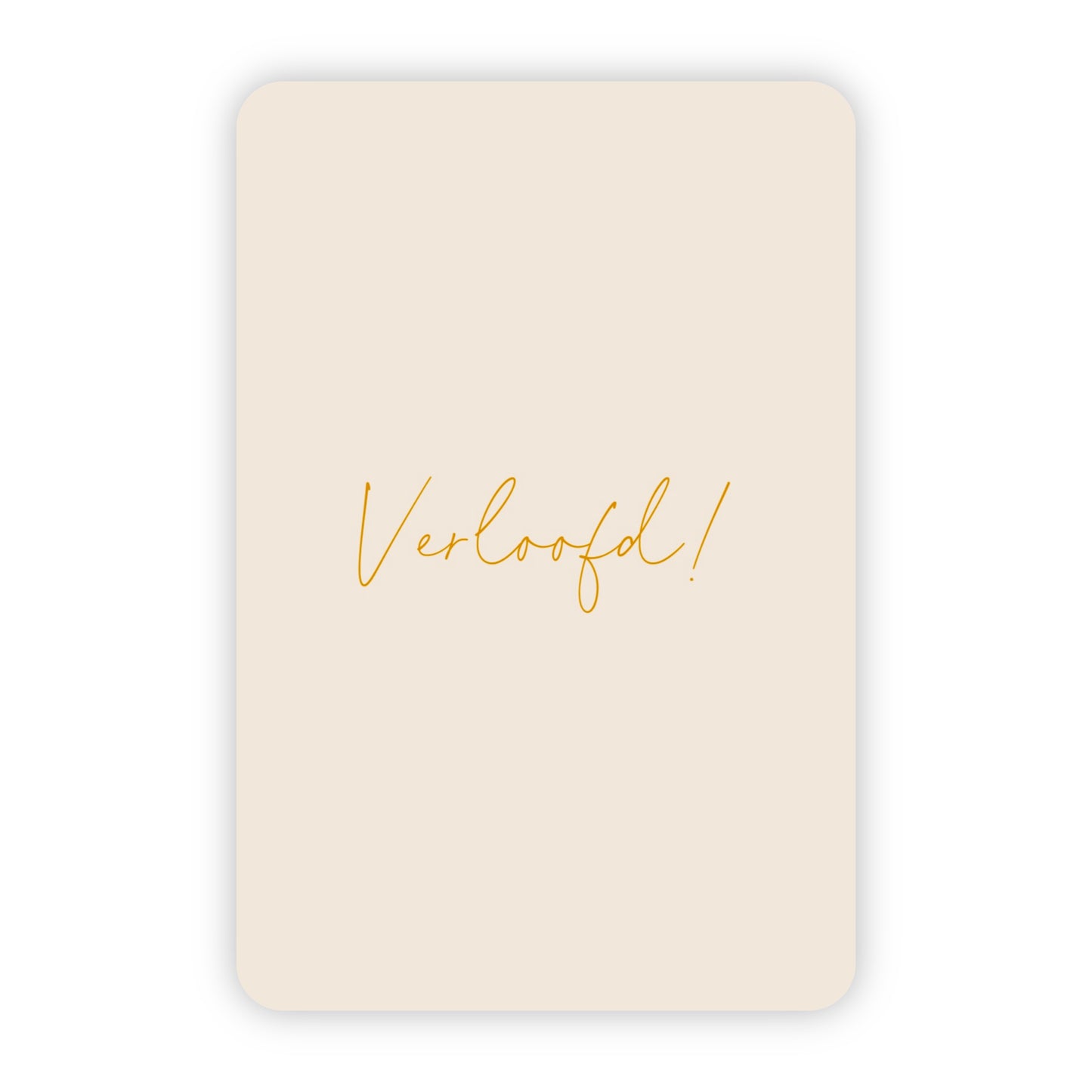 Wenskaart | Verloofd goudfolie