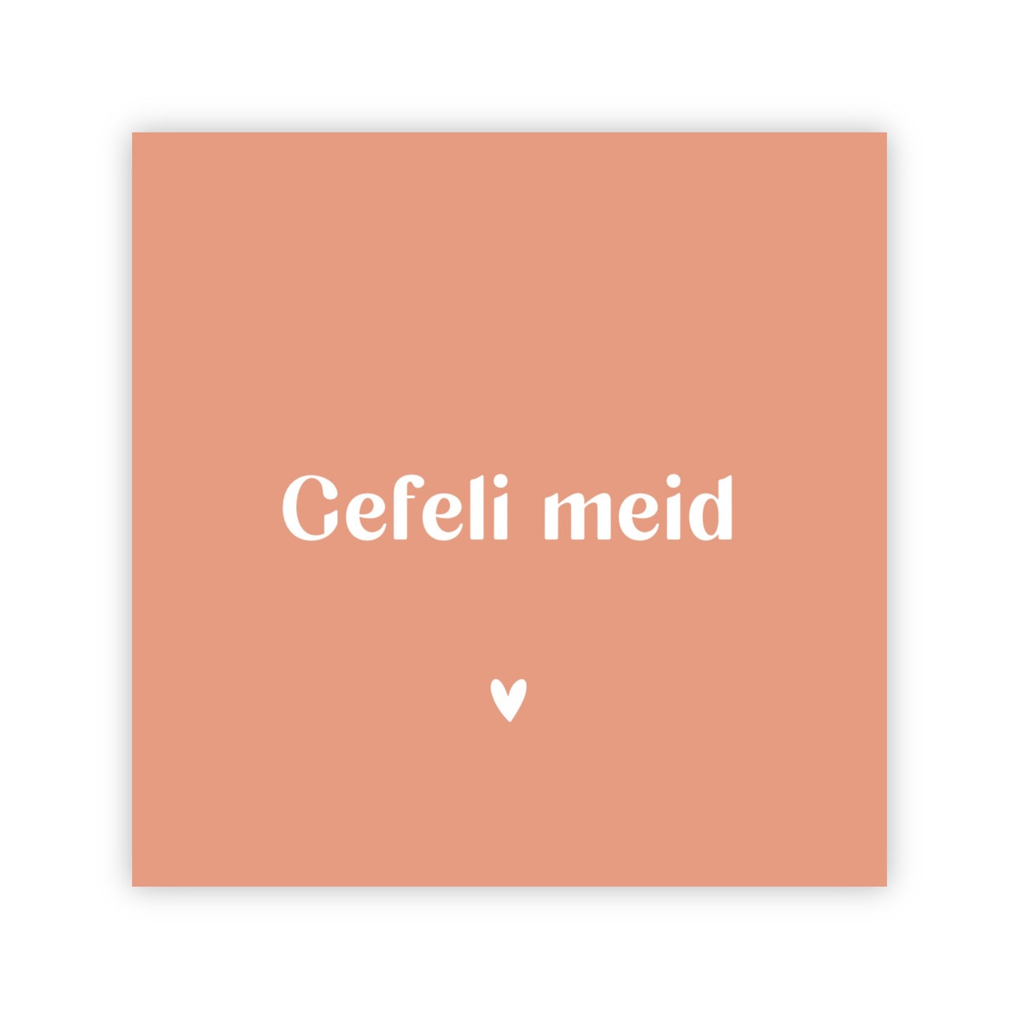 Dubbele wenskaart | Gefeli meid