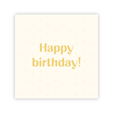 Dubbele wenskaart | Happy birthday