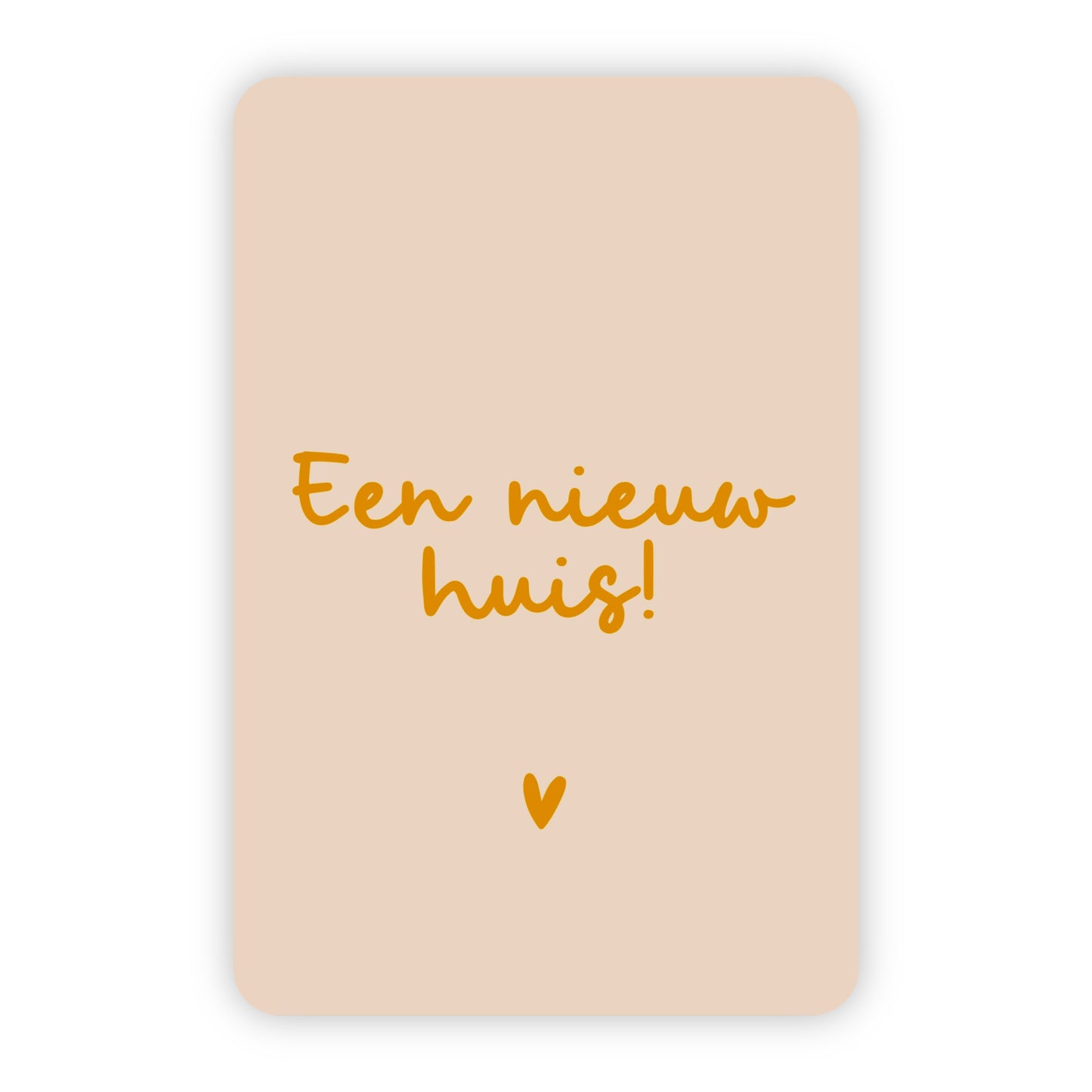 Minikaart | Een nieuw huis goudfolie