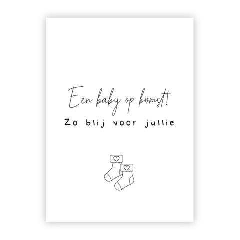 Wenskaart | Een baby op komst!