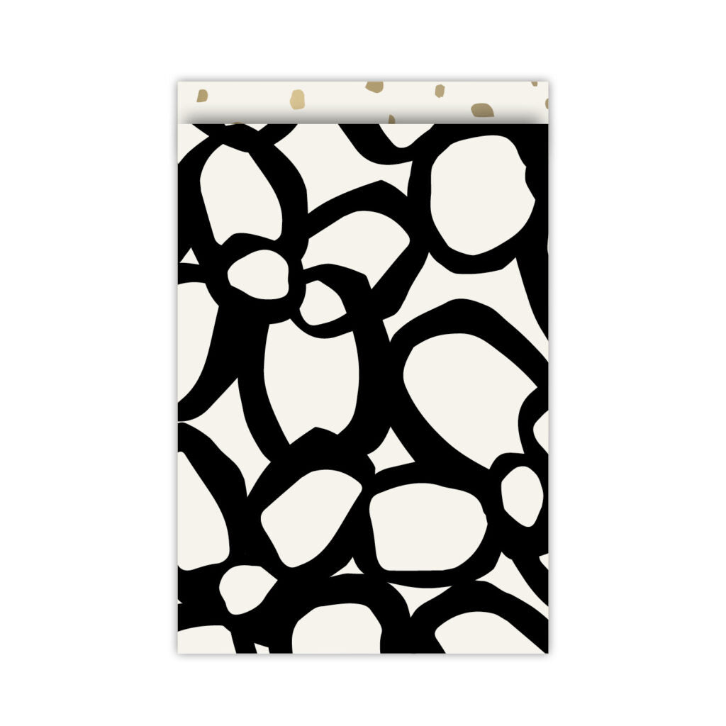 Cadeauzakjes | Zwart/ wit 5 stuks