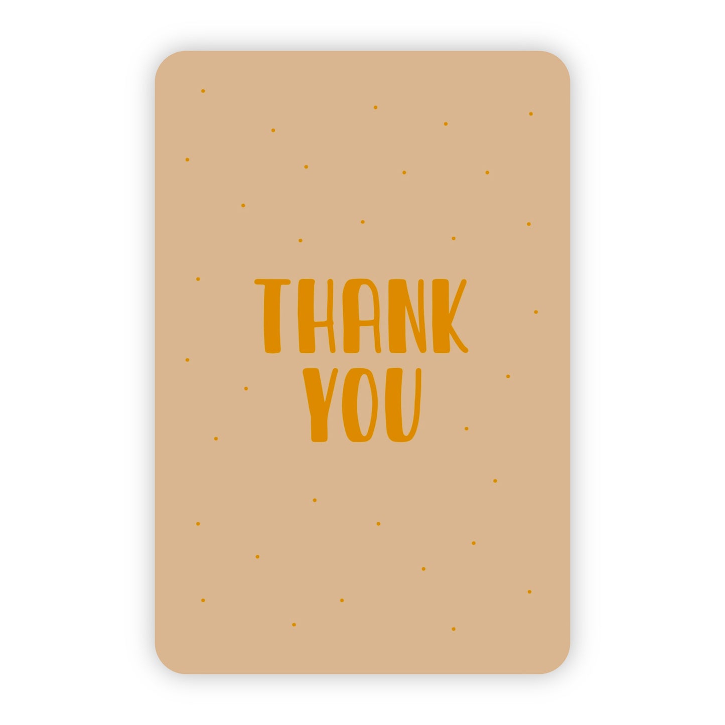 Minikaart | Thank you goudfolie