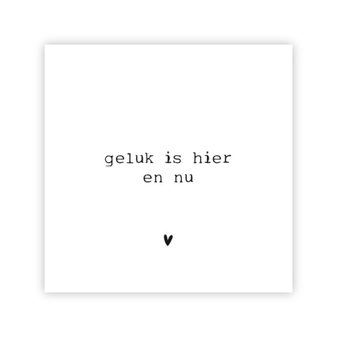 Forex tegeltje | Geluk is hier en nu