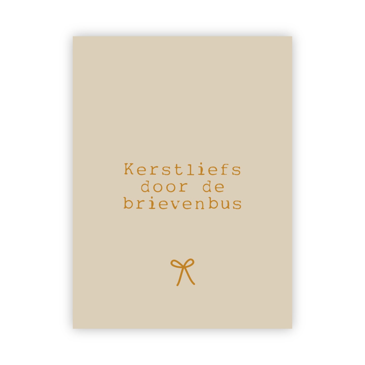 Dubbele kerstkaarten | Set van 10 met goudfolie
