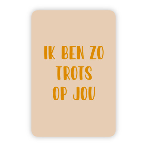Minikaart | Ik ben zo trots op jou goudfolie