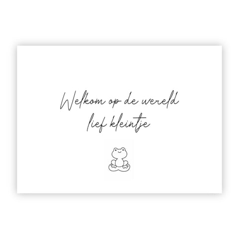 Wenskaart | Welkom op de wereld lief kleintje